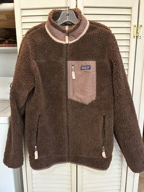 Patagonia Brown Retro x Fleece Jacket retro high pile fleece windbreaker winter